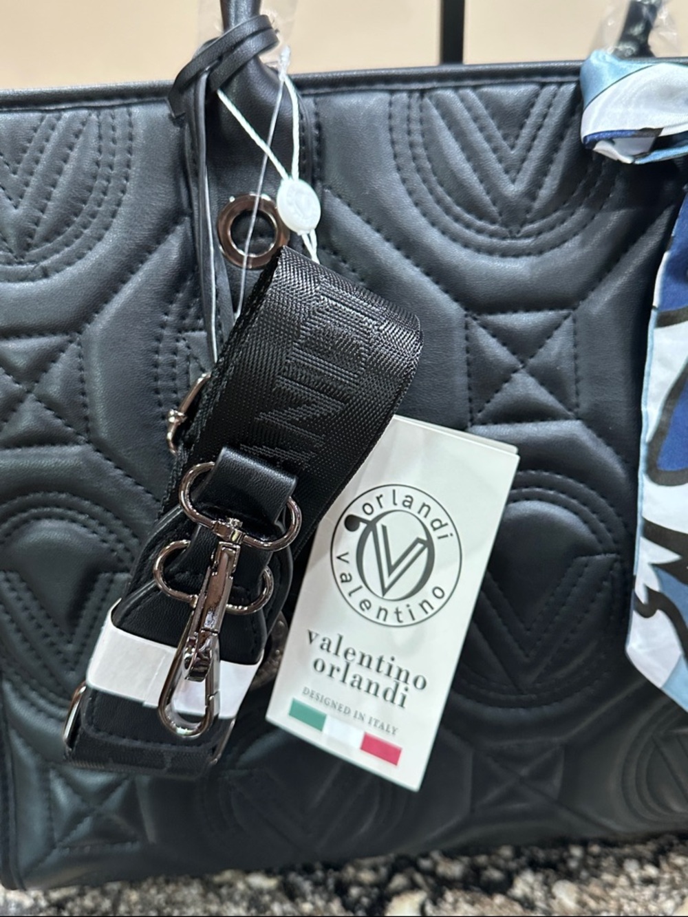 Valentino Orlandi Lg Quilted Tote - Picture 7 of 7